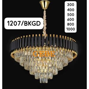 Black gold chandelier 500mm